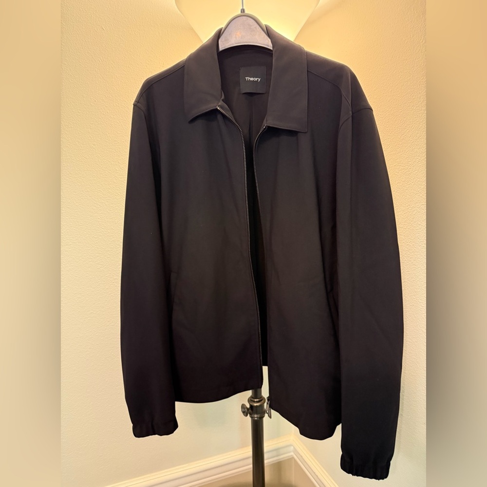 Theory Brody Jacket in Precision Ponte - Picture 2 of 10
